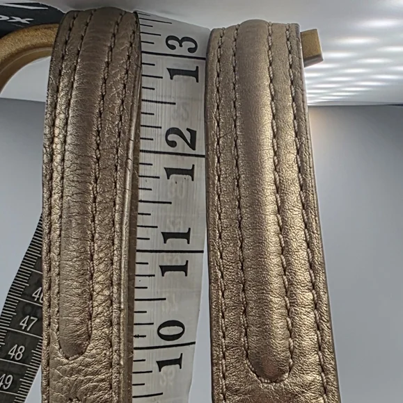 Michael Kors Gold Textured Shoulder Bag - Picture 7 of 15